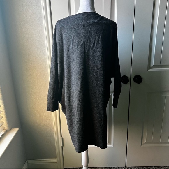 Anthropologie A’reve Dark Grey Cocoon Sleeve Cardigan Sweater Small - Picture 4 of 6